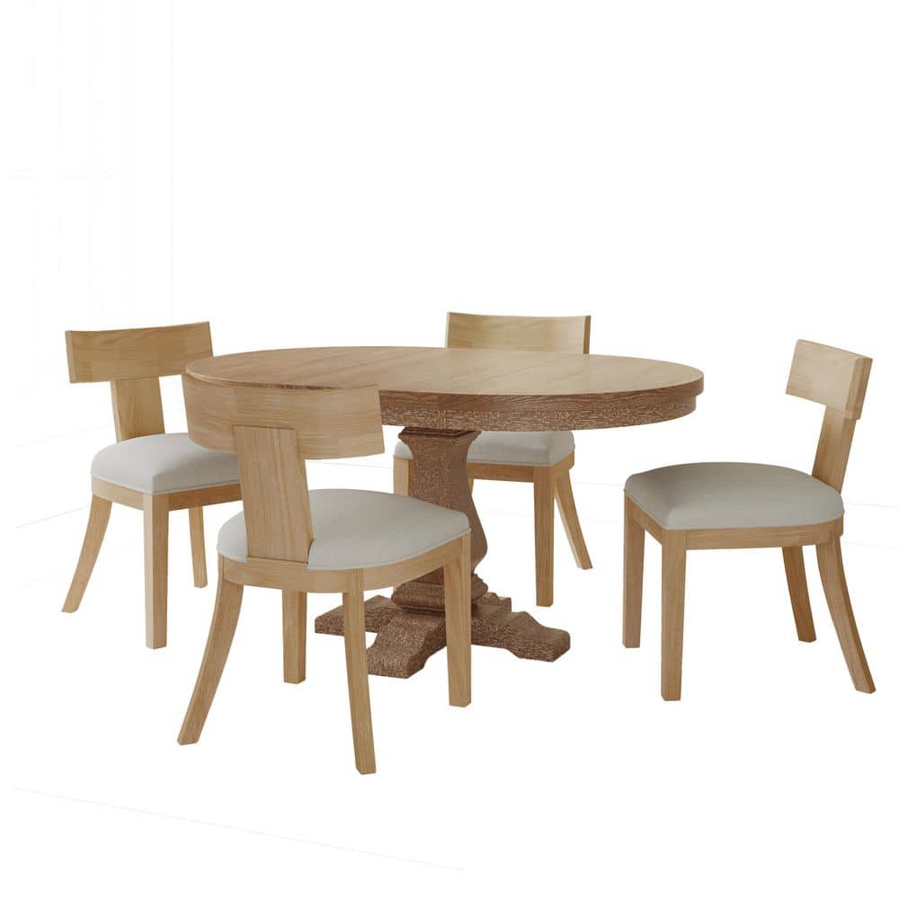 CHRISTOPHER KNIGHT HOME Sonia 5-Piece Expandable Round Dining Set with ...