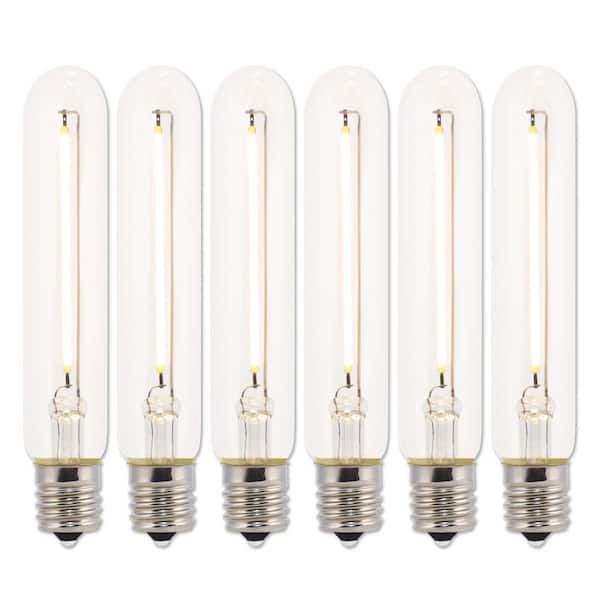 Westinghouse 40-Watt Equivalent T6.5 Dimmable Clear E17 Edison Filament LED Light Bulb 2700K (6-Pack)
