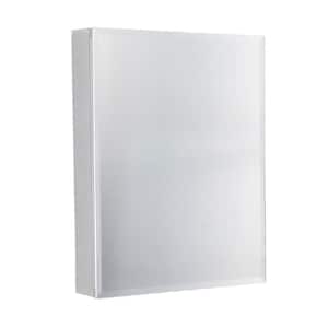 Victoria 20 in. W x 26 in. H Large Rectangular Silver Aluminum Recessed/Surface Mount Medicine Cabinet with Mirror