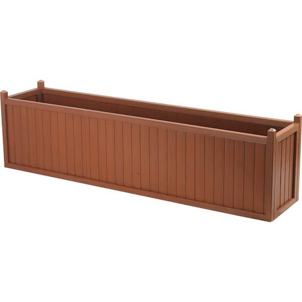 Cal Designs 69 in. Redwood Planter-DISCONTINUED