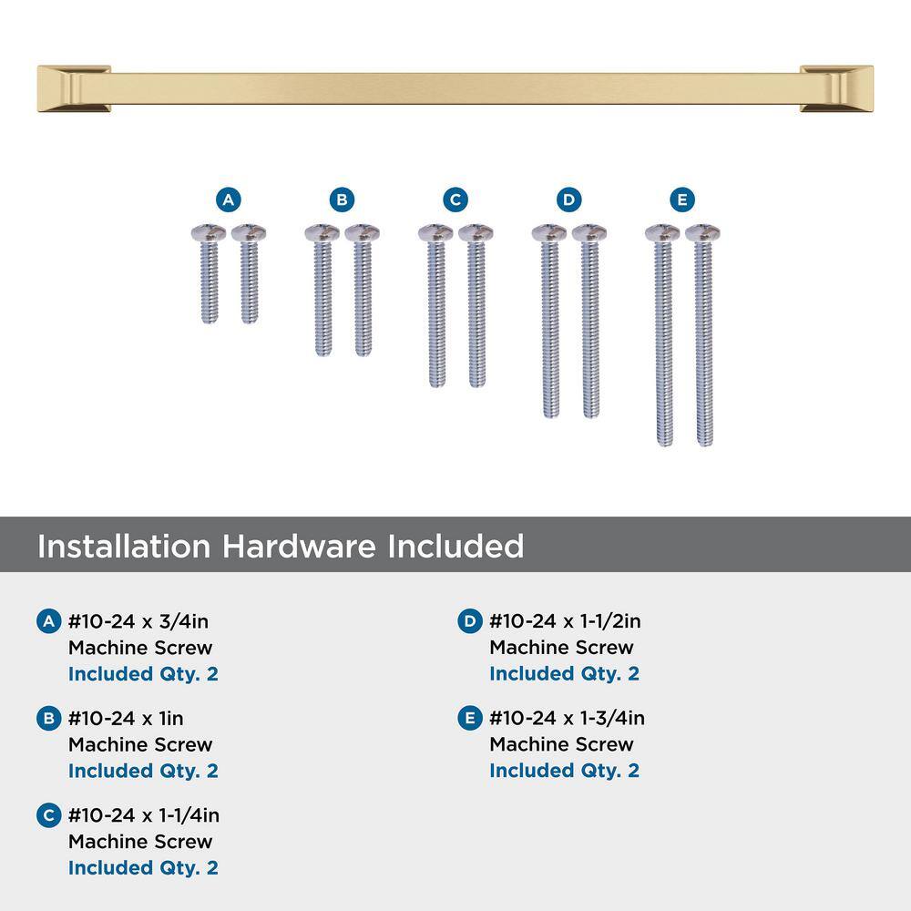 Champagne Bronze 12" Modern Appliance Pull with Mounting Hardware