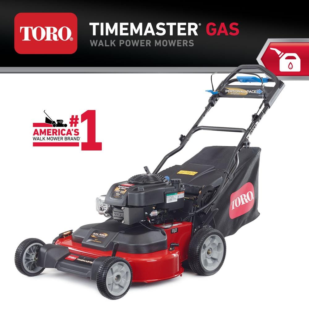 Toro TimeMaster 30 in. Briggs & Stratton Personal Pace Self-Propelled  Walk-Behind Gas Lawn Mower with Spin-Stop 21199 - The Home Depot
