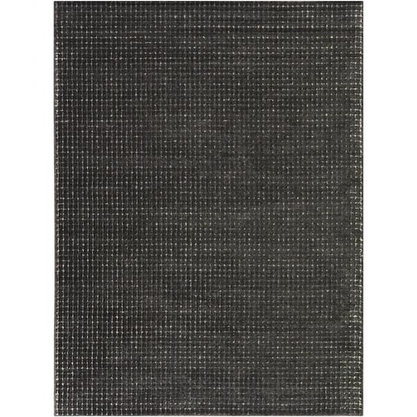 Hestia Charcoal 5 ft. 3 in. x 7 ft. Textured Indoor/Outdoor Area Rug