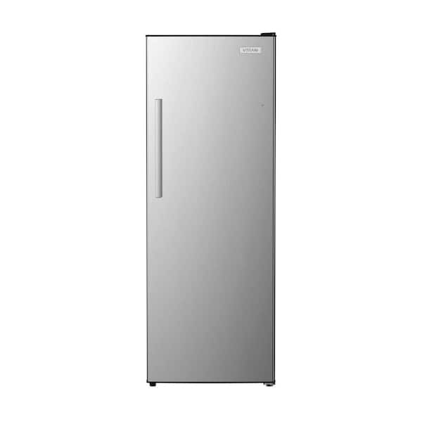 Vissani 10.8 cu. ft. Convertible Auto Defrost Upright Freezer/Fridge in Stainless Look
