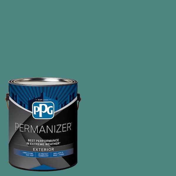 1 gal. PPG1142-6 Jericho Jade Semi-Gloss Exterior Paint