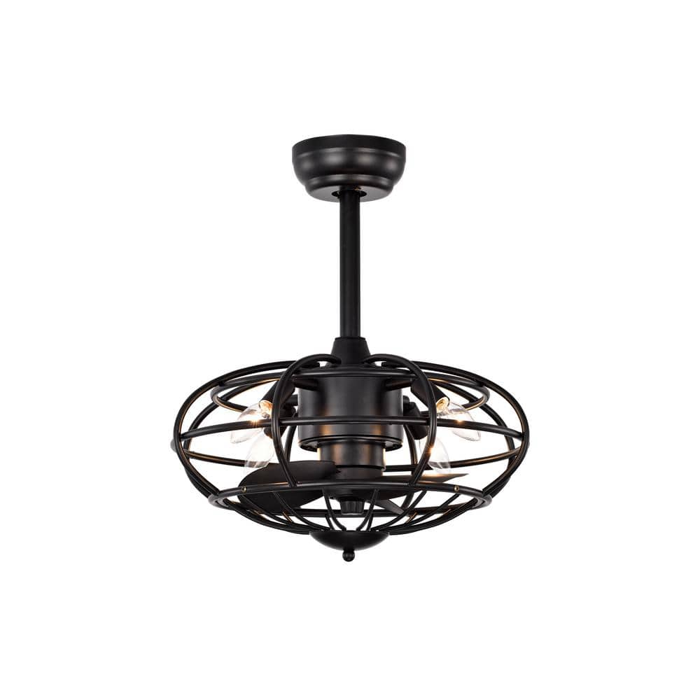 18.1 in. Indoor Matte Black Ceiling Fan with Light, Remote and 3 ABS Blades price history on PriceWatchPro