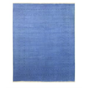 Blue 10 ft. x 14 ft. Handmade Wool Transitional Lori Baft Area Rug