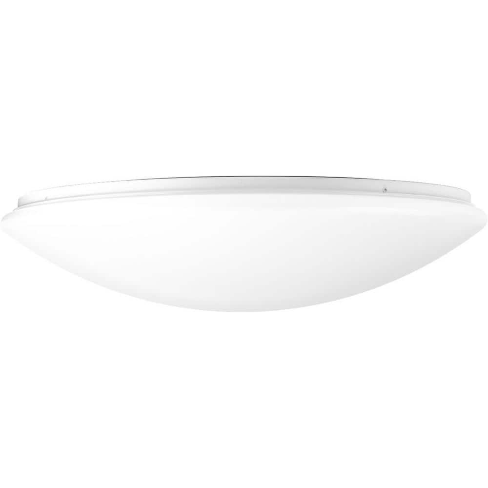17" Modern LED Cloud Flush Mount in White Acrylic