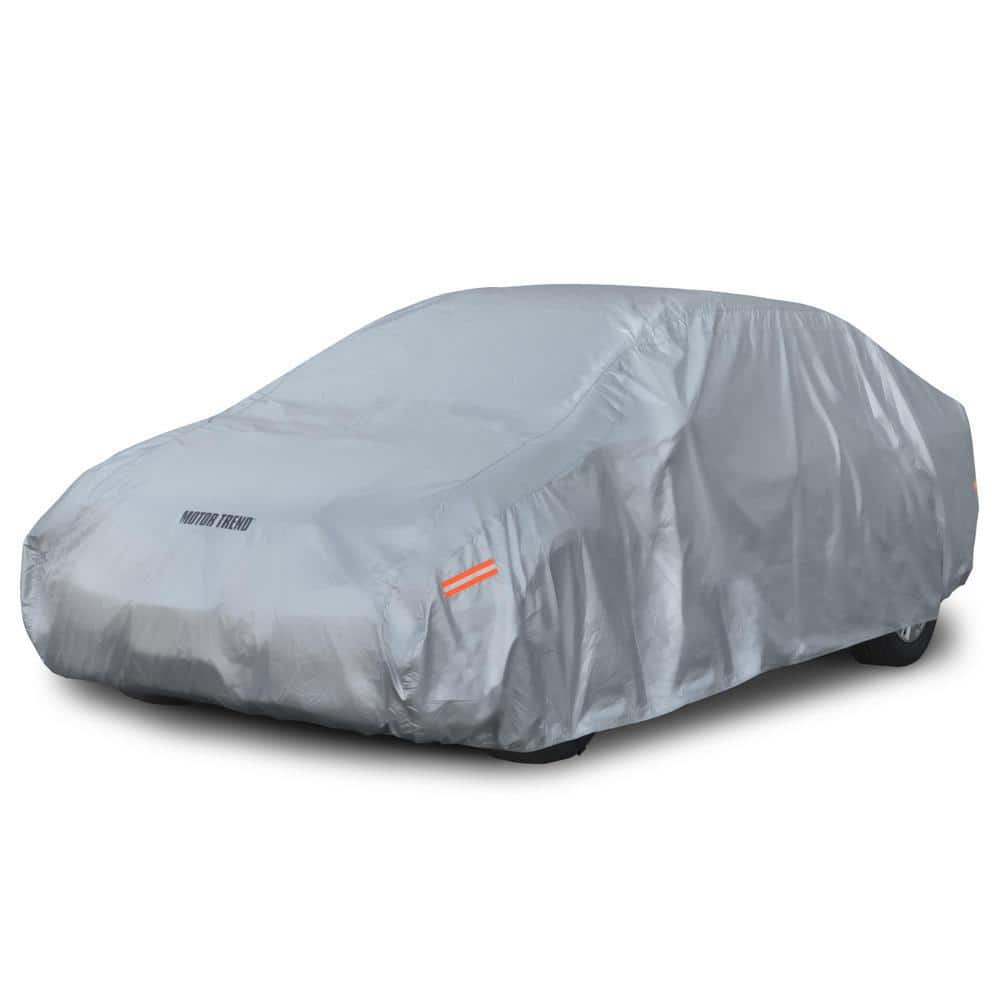 SEAZEN 6 Layers Car Cover Waterproof Breathable, Outdoor Car Covers  Automobiles with Zipper Door， For Rain Dust Sun UV All Weather Waterproof