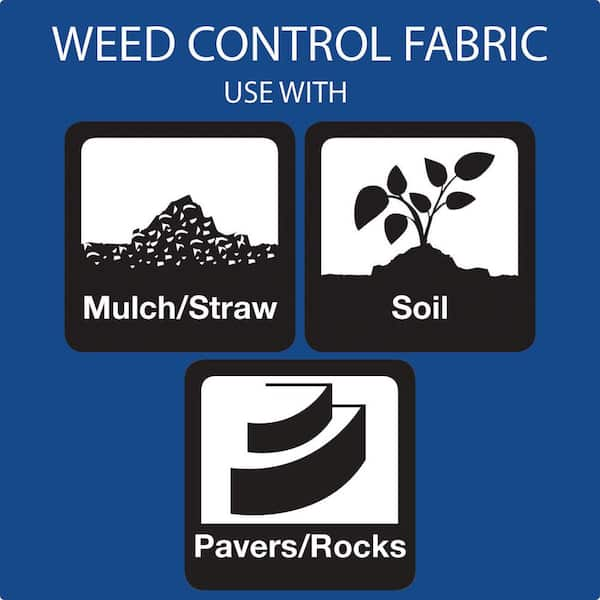 4 ft. x 100 ft. Medium Duty Weed Barrier Landscape Fabric