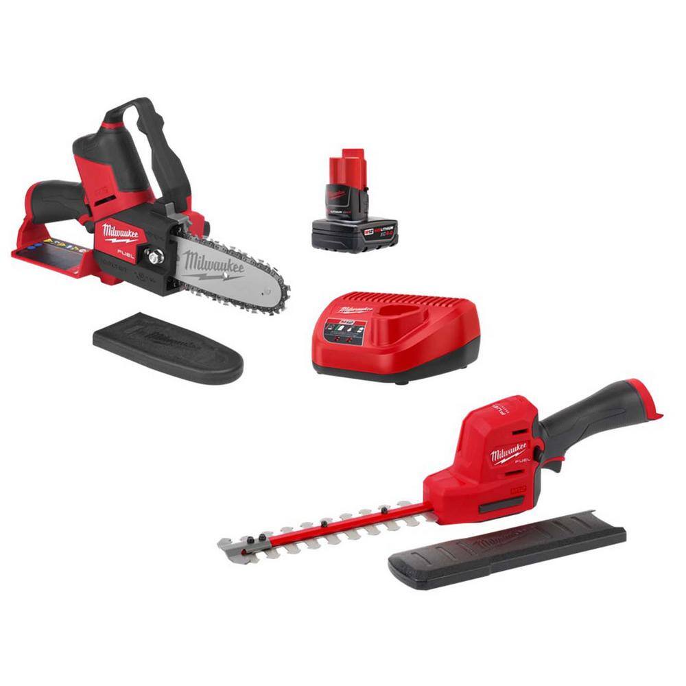M12 FUEL 8 in. 12V Lithium-Ion Brushless Cordless Battery Hedge Trimmer w/6 in. Hatchet Pruning Saw Kit (2-Tool) price history on PriceWatchPro