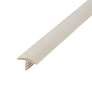 1/2 in. Putty Grey Flexible Polyethylene Center Barb Hobbyist Pack Bumper Tee Moulding Edging 25 ft. long Coil