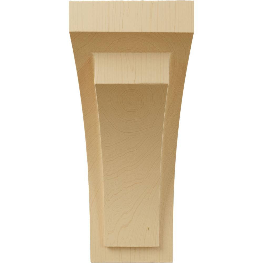 Alder 10" Hand-Carved Wood Corbel Bracket
