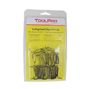 Spring Steel Ceiling Panel Hold-Down Clips (20-PK)
