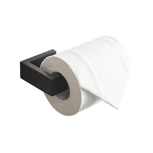 Screw-In Toilet Paper Holder 5.7 in. in Black