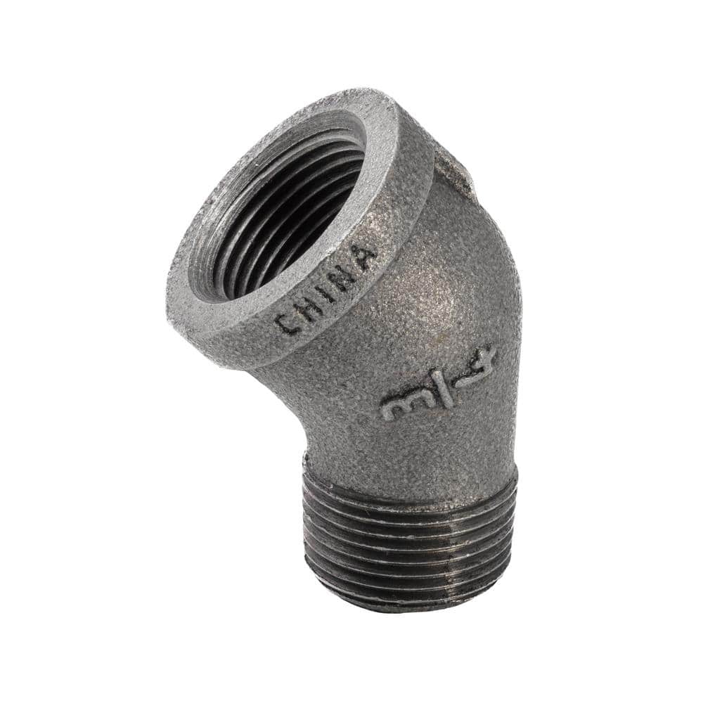 3/4 in. Black Malleable Iron 45-Degree FPT x MPT Street Elbow Fitting price history on PriceWatchPro