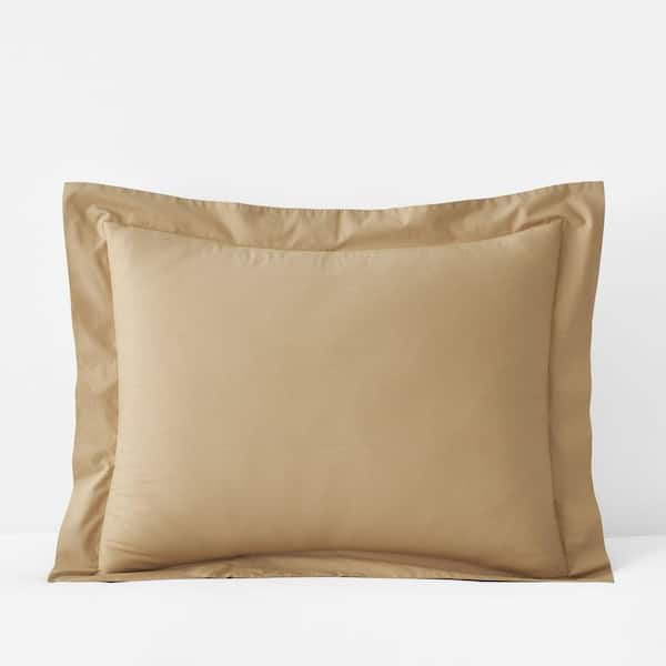 Company Cotton Garment Wash Wheat Cotton Percale Standard Sham