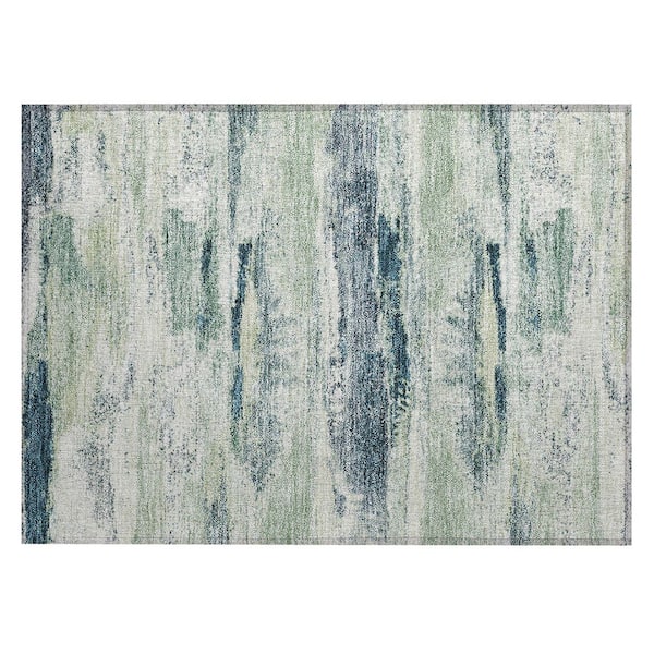 Addison Rugs Chantille Machine Washable Indoor/Outdoor Abstract ACN942 Mint 1 ft. 8 in. x 2 ft. 6 in. Area Rug