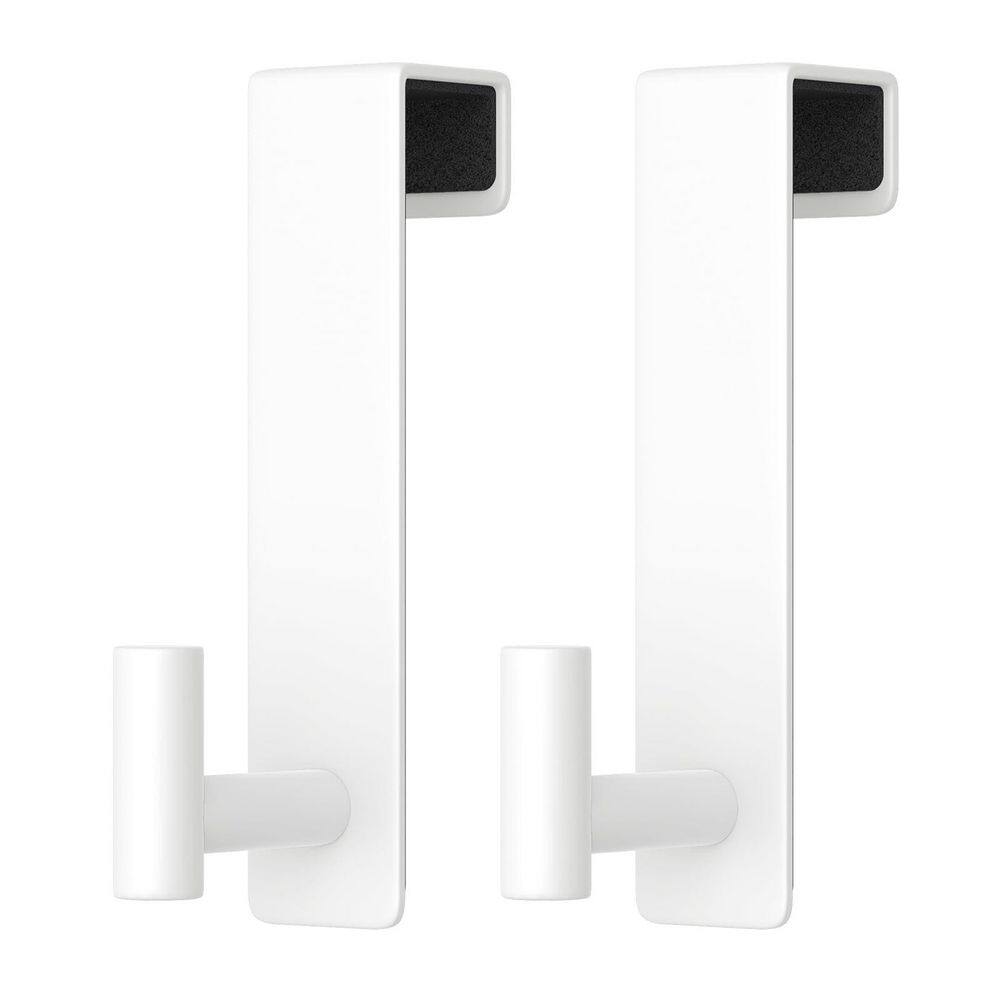 2-Pack Over-the-Door Robe and Towel Hooks for 1-3/4 in. Doors, Tool-Free Rustproof Installation in White price history on PriceWatchPro