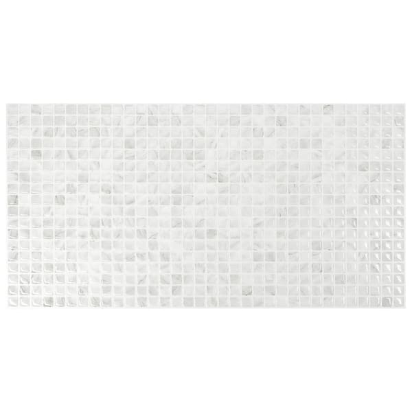 Smart Tiles Peel and Stick Backsplash Tiles - 1 XL Sheet of 23in x 11in - 3D Adhesive Peel and Stick Tile Backsplash for Kitchen, Bathroom, Wall Tiles