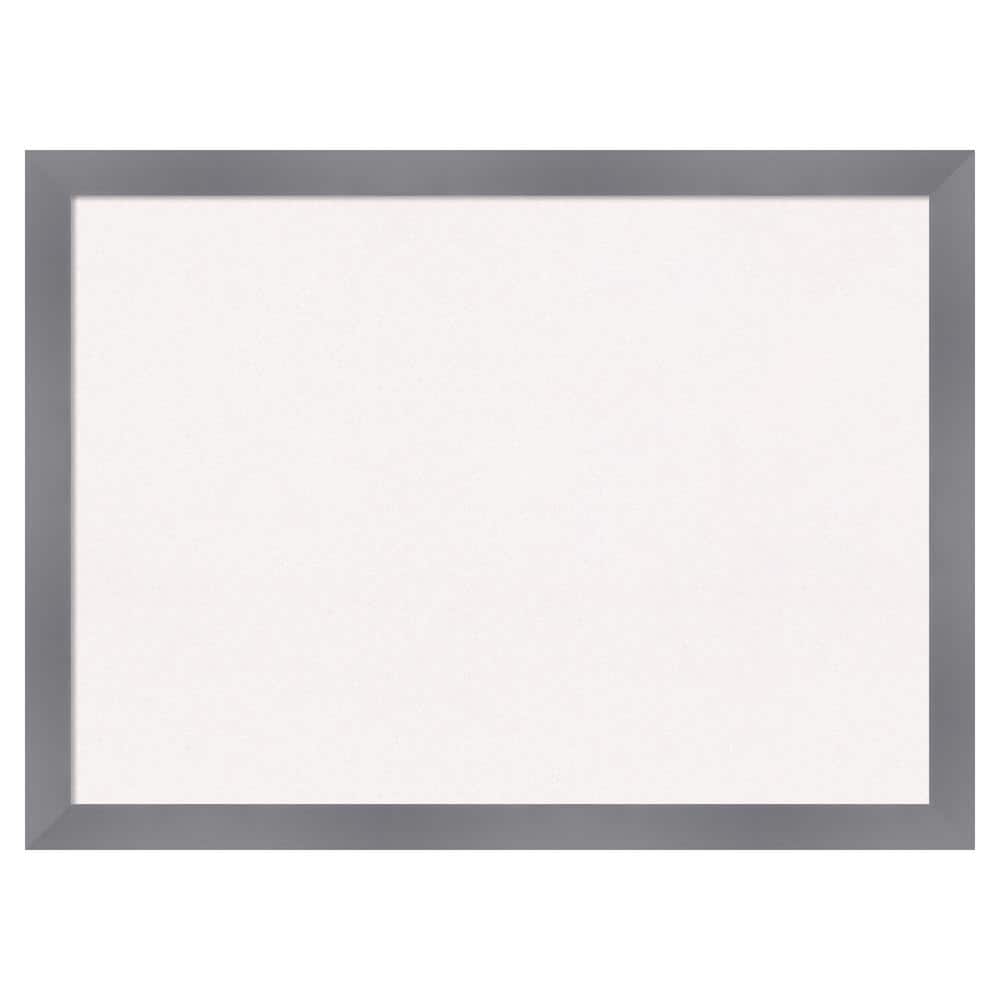 Amanti Art Edwin Grey Wood White Corkboard 30 in. x 22 in. Bulletin