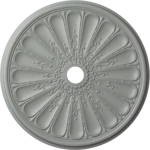 31-1/2" x 3-5/8" ID x 1-1/2" Kirke Urethane Ceiling Medallion (Fits Canopies up to 3-5/8"), Primed White