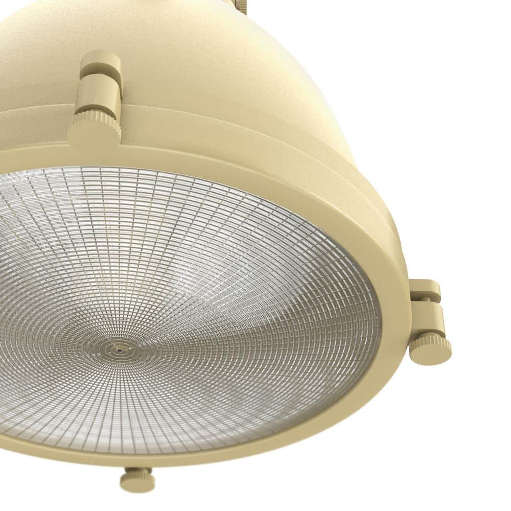 Bridgemoor Modern Brass 2-Light Industrial Pendant with Clear Glass