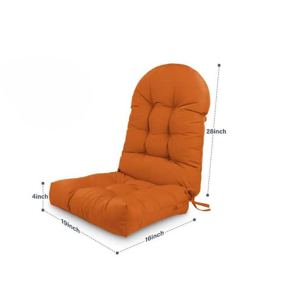19 in. x 44 in. Outdoor Adirondack Chair Cushion Orange HPF9FD57L4