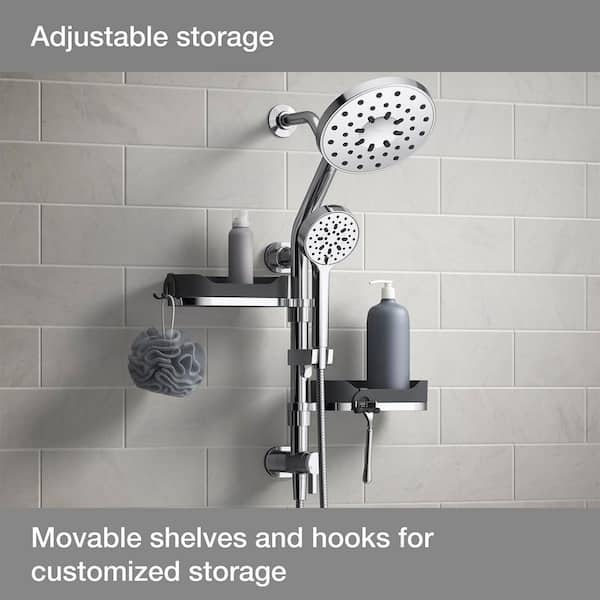 Kit de garniture bain à remous chrome brossé Kohler Flexjet K-9694-G