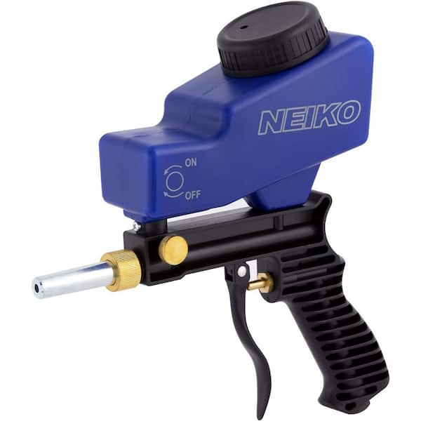 Air Sand Blaster Gun with Replaceable Steel Nozzle and Gravity Feed, Removes Paint, Rust, Stains, and Grime