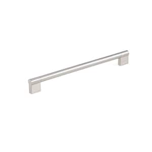 Avellino Collection 10 1/8 in. (256 mm) Brushed Nickel Modern Cabinet Bar Pull