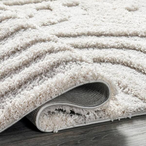 nuLOOM Maureen Modern Shag Beige 8 ft. x 10 ft. Area Rug
