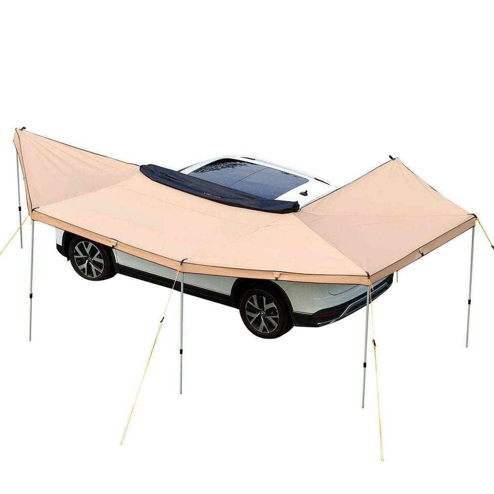 270 Degree Awning with Bulit-in LED Lights, 117 sq. ft. Driver Side Vehicle Awning, Waterproof UV50+ Car Side Awnings price history on PriceWatchPro