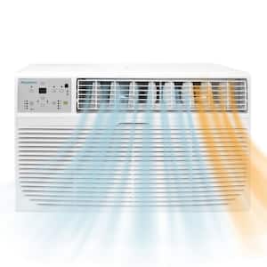 12,000 BTU (DOE) 230V Through-the-Wall Air Conditioner Cools 550 sq. ft. with Supplemental Heating in White