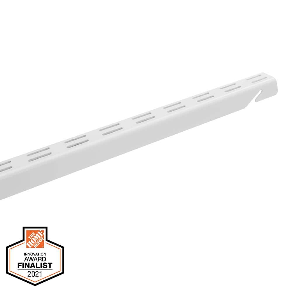 Everbilt - 48 in. L White Steel Heavy Duty Vertical Rail