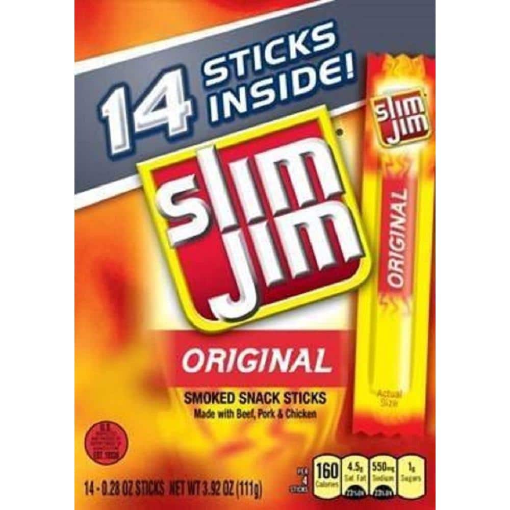 G-SLIMM R.I.P G SLIMM 新品未開封品 Slim Jim 3.92 oz. Meat Stick Original Gable Box 118357 - The Home