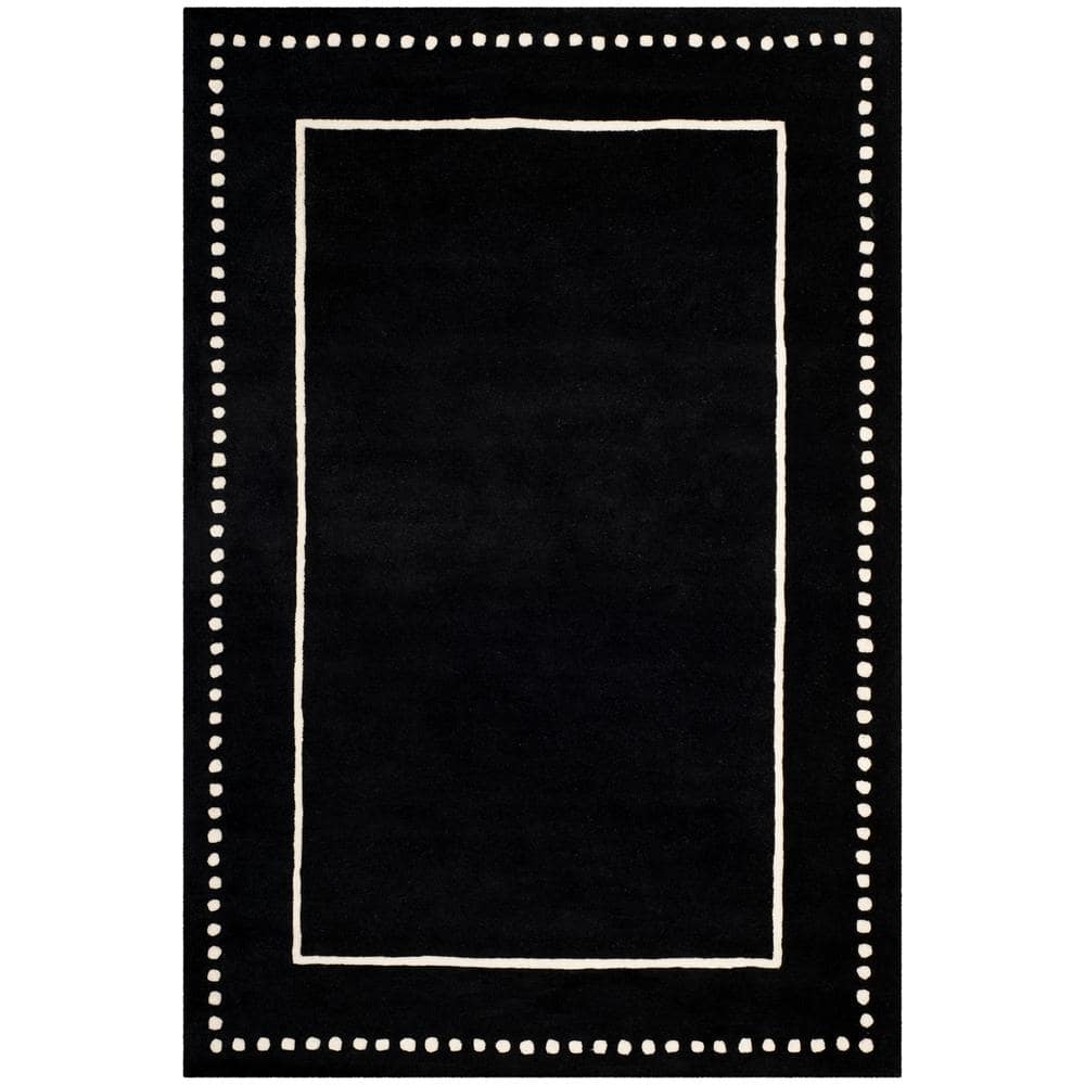 Kyla Black Border Natural Large Doormat – Rowen Homes