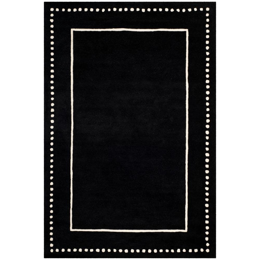 Ivory Elegance 6' x 9' Hand-Tufted Wool and Viscose Blend Area Rug