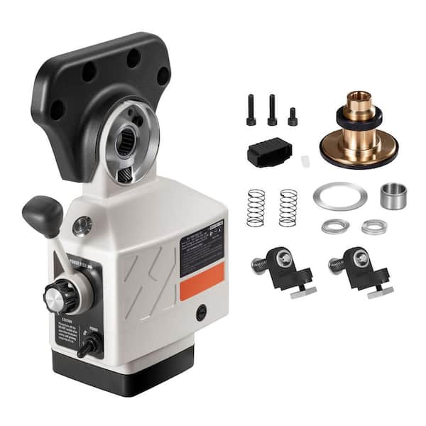 X-Axis Power Feed for Milling Machine, 0 in. Swing Distance, 0-200RPM Adjustable 9 Speed Drill Press with 1-5/8 in.