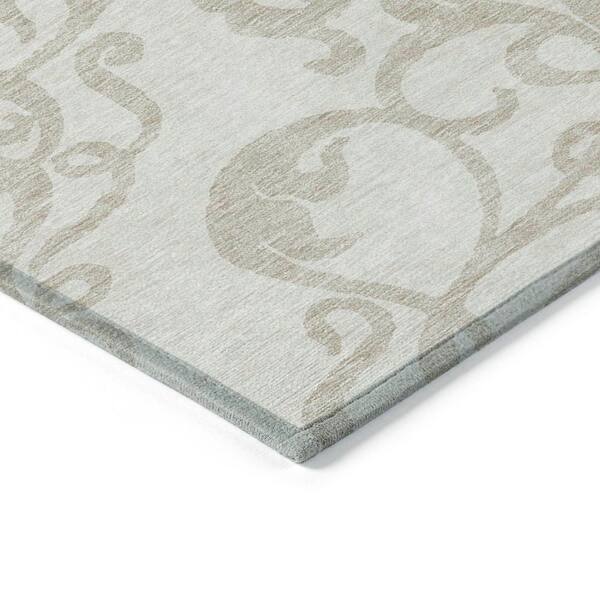 Chantille Machine Washable Indoor/Outdoor Abstract ACN973 Ivory 9 ft. x 12 ft. Area Rug