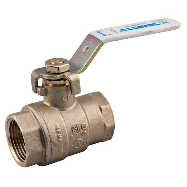 1-1/2" Inch  Threaded Brass Full  Ball Valve  Inline 150lb rated New 