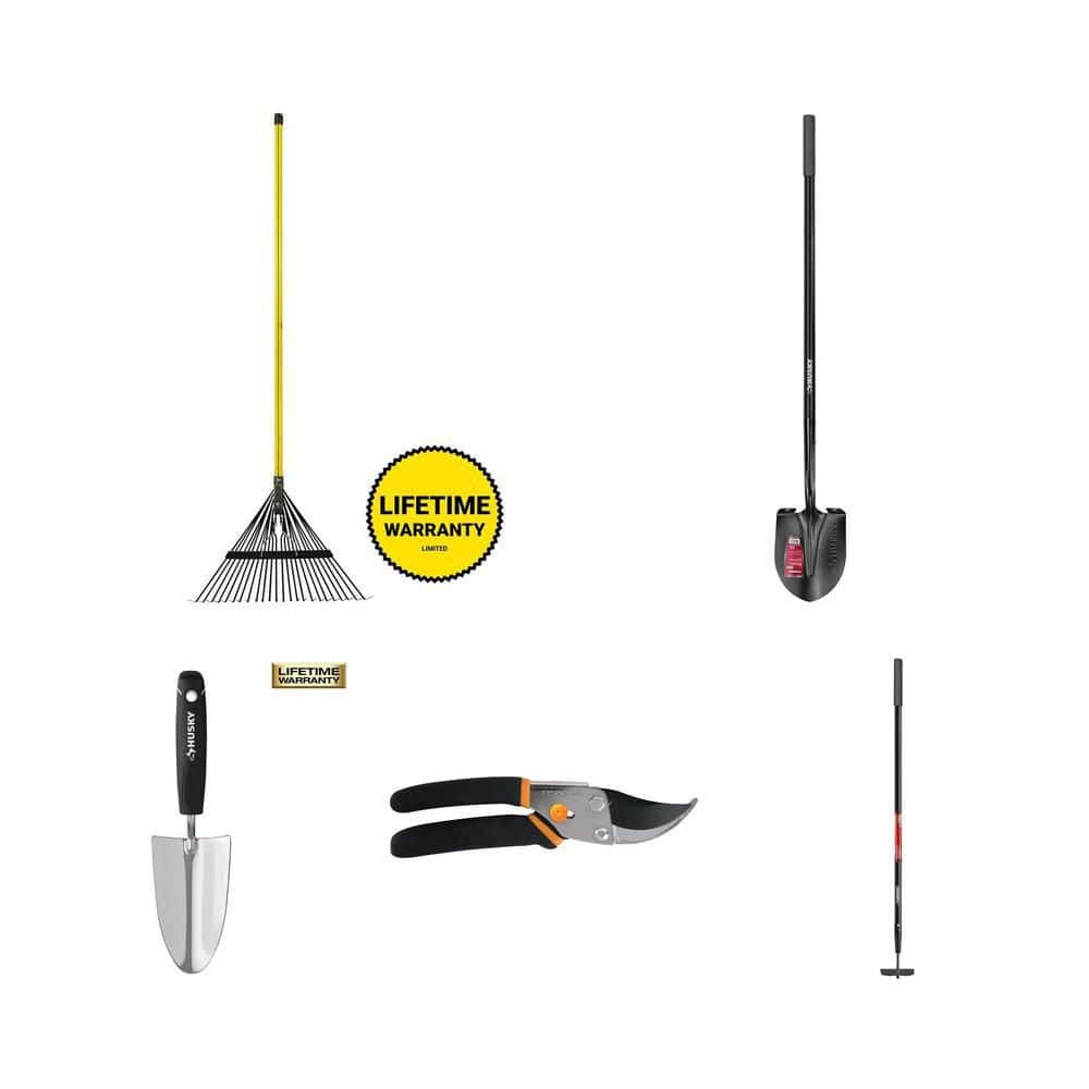 Pruning Rakes 54 in. Leaf Rake, Digging Shovel (47 in. L), Garden Trowel (6.2 in ...