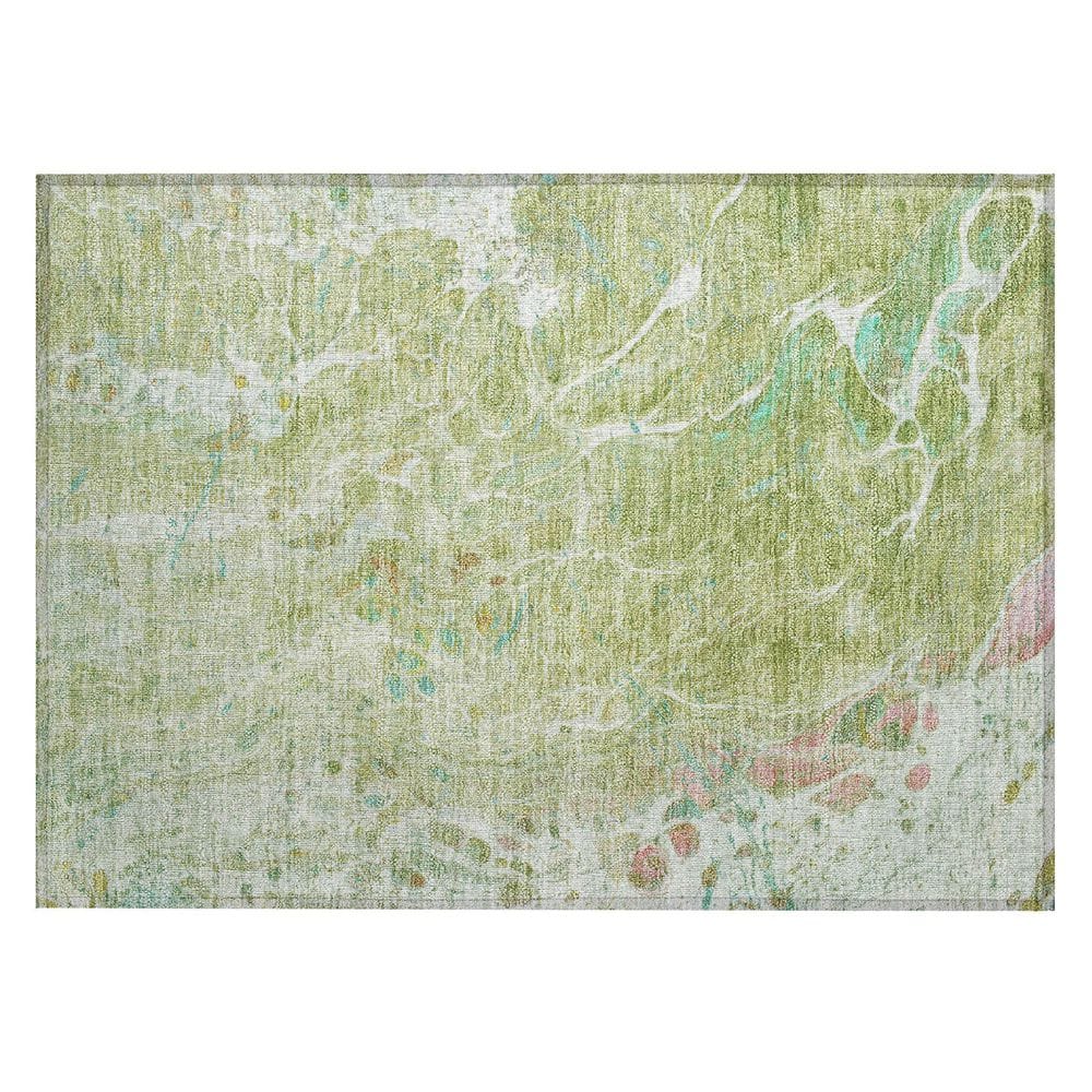 Chantille Machine Washable Indoor/Outdoor Abstract ACN2731 Aloe 2 ft. x 3 ft. Accent Rug price history on PriceWatchPro