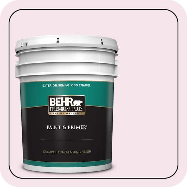 BEHR PREMIUM PLUS 5 gal. #690A-1 Zephyr Semi-Gloss Enamel Exterior Paint & Primer
