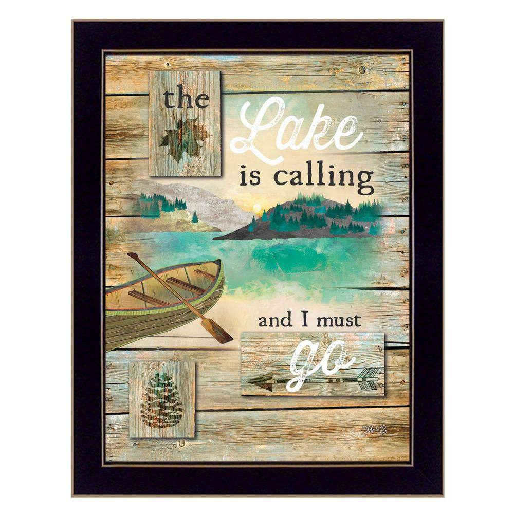 Charlie The Lake is Calling 1-Piece Framed Wall Art 18 in. x 14 in. price history on PriceWatchPro