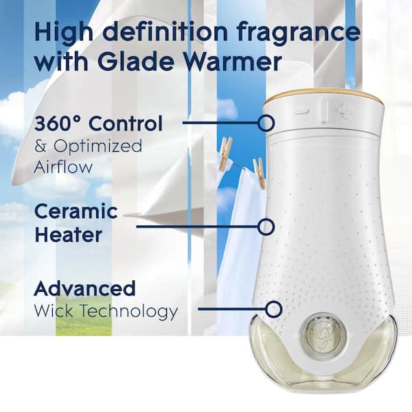 Glade 0.67 fl. oz. Clean Linen Scented Oil Plug In Air Freshener