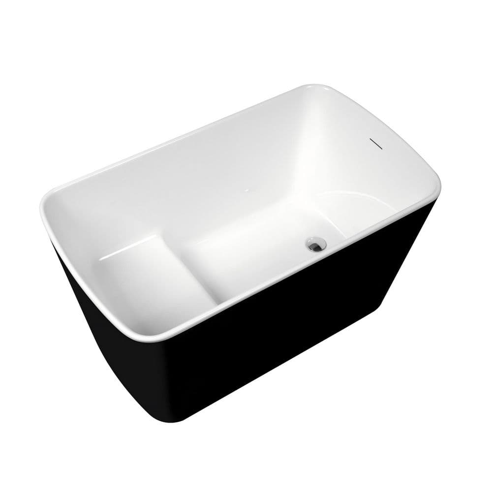 Ziyudura 49 in. x 28 in. Acrylic Freestanding Square Japanese