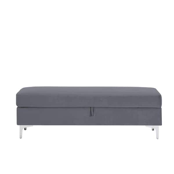 wetiny 18 in. Dark Gray Leisure Stool