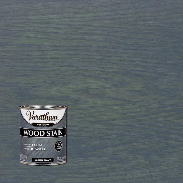 Varathane 1 qt. Worn Navy Premium Fast Dry Interior Wood Stain