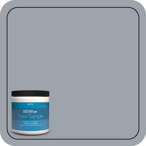 BEHR PREMIUM PLUS 8 oz. #MQ5-22 Rainmaster Satin Enamel Interior/Exterior Paint & Primer Color Sample